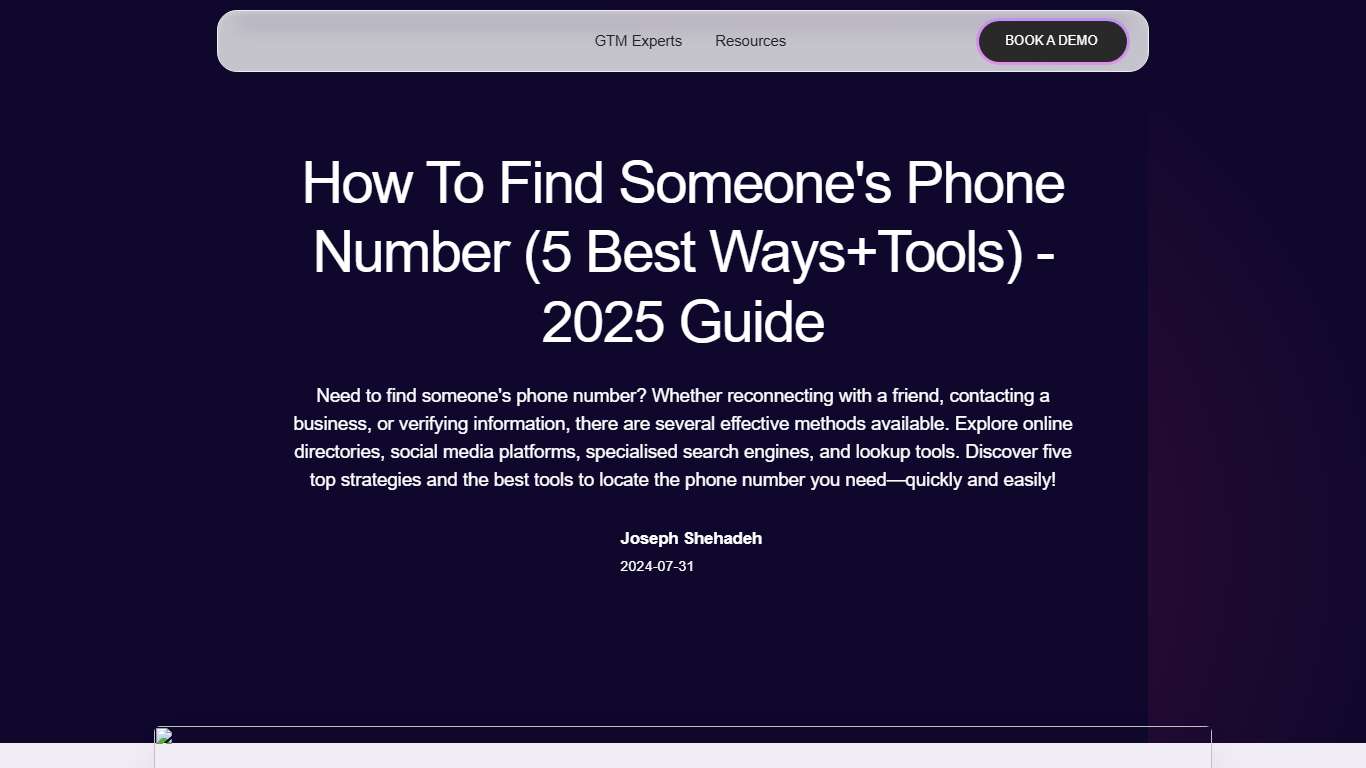 How To Find Someone's Phone Number (5 Best Ways+Tools) - 2025 Guide